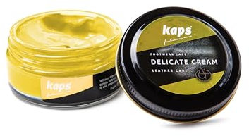 Kaps Shoe Care Cream, Intensive Leather Care and Nourishing, Delicate (131 - lemon)