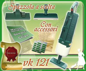 ASPIRAPOLVERE USATO GARANTITO VORWERK FOLLETTO KOBOLD VK 121 GARANTITO SCOPA