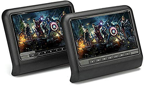 BW 10.1 Inch Car Headrest Monitors + DVD Player - Region Free, Game Controler, SD Card Slot, Head Phone Jack