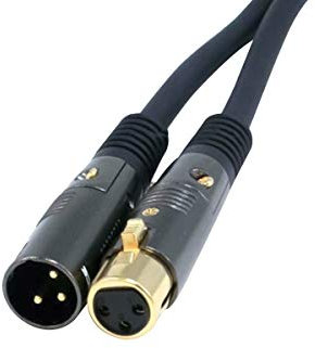 Monoprice XLR to XLR Cable [Microphone & Interconnect] - 10.67M (35ft) M/F, Gold Plated, 16AWG - Premier Series