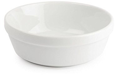 Olympia Whiteware Round Pie Bowls 137mm (Pack of 6) - Oven, Microwave, Freezer and Dishwasher Safe DK809