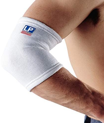 LP SUPPORT 603 Bandage für den Ellenbogen, Größe:L, Farbe:Weiss