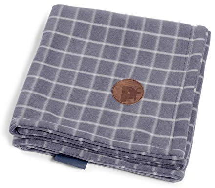 Petface Graue Decke aus Fleece mit Karos