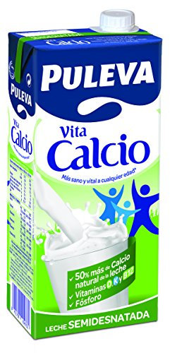 Puleva - Leche Calcio Semidesnatada, 1 L