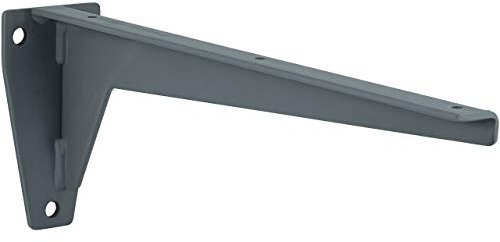 Gedotec Winkel-Schwerlastträger Metall Regalträger - MIRA | Tiefe: 380 mm | Schwerlast-Konsole Tragkraft 150 kg | Regalkonsole Stahl grau | Materialstärke 6 mm | 1 Stück - Wandkonsole für Regalböden