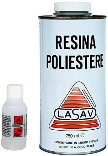 Resina poliestere liquida 750ml + catalizzatore