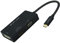 BELIN LINK Adaptateur USB-C (Thunderbolt 3) vers HDMI + VGA + DVI, type C vers HDMI VGA DVI connecteur plaqué or, adaptateur vidéo 3 en 1, pour Huawei Mate 10/MacBook Pro/Dell XPS 13/Chromebook Pixel