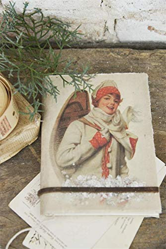 Jeanne d´Arc living kleines Notizbuch Notebook Buch mit Dekoration Christmas Notizheft 10x15cm