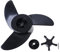 VAILANG 3 Blades Motorboot Propeller Elektromotor Außenborder für Haibo ET34 ET44 ET54 Motorboot Propeller Schwarz