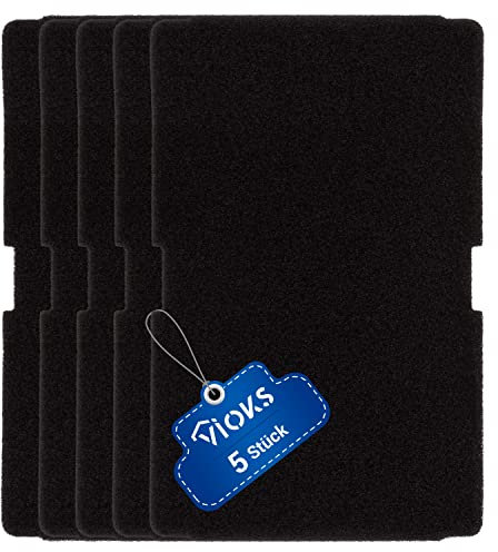 VIOKS Schwammfilter SET 5x Filter für Trockner Ersatz für Beko 2964840200 / Flusensieb Für Trockner Beko DE8635rx Beko DS7512pa / Flusenfilter Wäschetrockner Ersatz für Beko Filter Trockner