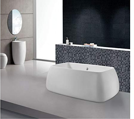 Home Systeme - freistehende Badewanne SELECT Badewanne Standbadewanne Acryl Wanne Bad Ablauf Badezimmer