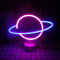 Wanxing Luce al Neon Rosa e Blu Del Pianeta Con Lampada Da Tavolo Piccola a Luce Notturna Di Base