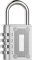 BeskooHome 4-Digit Combination Padlock - Resettable, Waterproof Outdoor Lock for Gym, Hasp Cabinet, Toolbox, Gate, Fence (1 Pack Silver)