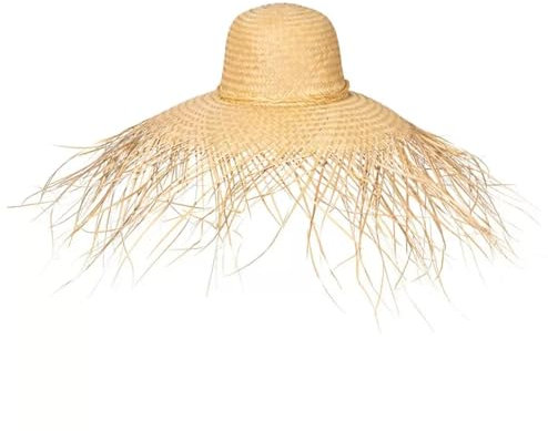 Orlob Kostüm Zubehör Strohhut m. langen Fransen unisex Karneval Fasching
