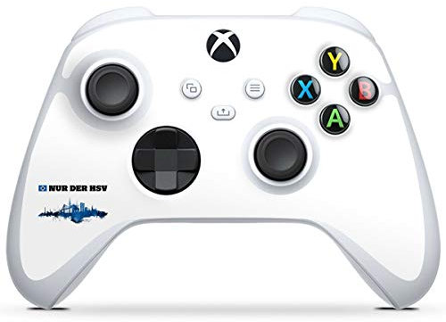 DeinDesign Skin kompatibel mit Microsoft Xbox Series S Controller Folie Sticker HSV Offizielles Lizenzprodukt Bundesliga