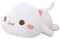 Uposao Katze Plüschtier, 35CM Kawaii Liegend Katze Stofftier Kuscheltier Spielzeug Ausgestopftes Tier Plüschkissen Gefüllt Wurfkissen Plüschpuppe Geschenk für Baby Kinder Mädchen Jungen,Weiß,lächeln