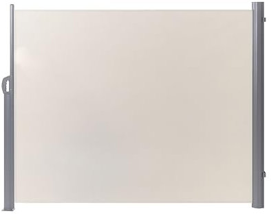 Toldo Vela Lateral Beige poliéster Estructura de Aluminio Pantalla de Tela 160 x 300 cm retráctil Dorio