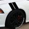 Ihreesy Auto Reflektierende Aufkleber - 4 Stücke Vinyl Racing Streifen, Sport Kotflügel Universal Wasserdicht Fender Sticker, Schwarz