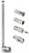 JZK Dab FM Radio Telescopic Antenna With Jack Bnc Connector F Type Male Plug Adapter, Indoor Dab Radio Aerial Replacement