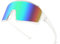 WANWAN Herren und Damen Sonnenbrille, Radsportbrille, 80er-Jahre-Baseballbrille für Jugendliche, Kinder, Teenager, Weiss/opulenter Garten