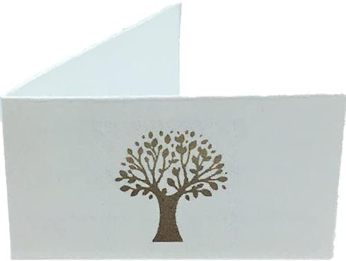 LE GEMME DI VENEZIA Bigliettini Albero della Vita Matrimonio Sposi Comunione Battesimo con Stampa Spedizione Omaggio per Bomboniera (Pezzi 30)