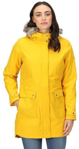 Regatta Womens/Ladies Sabinka Faux Fur Trim Parka (10 UK) (Sunset)