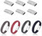 6 pcs Armband Verschlüsse Magnetic,Rechteck Magnetverschluss Edelstahl,Magnetic Matte Armband Verschlüsse,Armband Verschlüsse Silber,23.5X13X8mm,Loch 6x12mm,für Schmuckherstellung