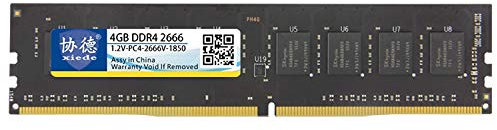 XIEDE X054 DDR4 2666 MHz 4 GB Modulo RAM totale compatibilità per PC desktop