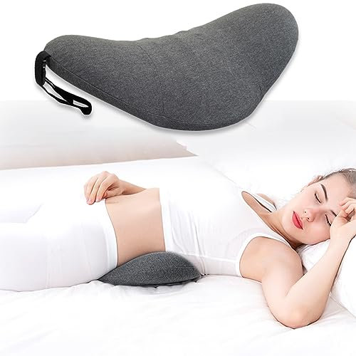 HoaaiGo Lendenkissen aus Memory-Schaum, Lendenkissen Orthopädisches Linderung von Schmerzen im unteren Rücken, ergonomisches Design, für Lendenwirbelbett, Sofa, Stuhl, Auto und Bürostuhl Rückenkissen