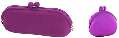 Multi Silicone Occhiali Caso Della Borsa Della Moneta Del Telefono Del Sacchetto D, Viola, Custodia per occhiali 0001