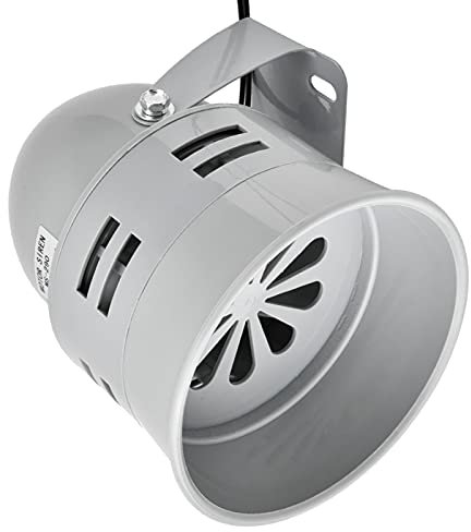 40 W Auto-Sirene, Notfall-Warntöne, Elektromotorischer Alarm, Motorbetriebene Hochleistungs-Luftschutzsirene, Brandschutz-Metallhupenalarm für Fabriktransportfahrzeuge (AC220V)