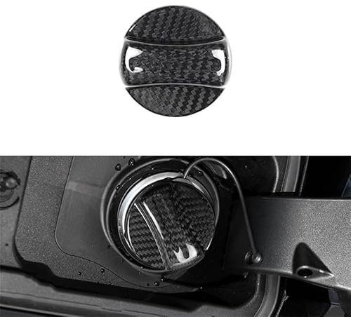 Kohlefaser-Tankdeckel-Aufkleber für BMW E90 E92 F30 F80 F82 F87 F90 M2 M3 M4 M5 M6 (Kohlefaser-Schwarz)