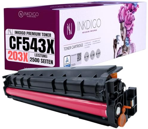 203X CF543X XL - Premium TÜV Toner Kompatibel für drucker HP Color Laserjet Pro M254dnw M254dw M254nw MFP M280nw M281fdn M281fdw M281fw
