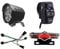 Kcvzitrds LED-Beleuchtung für E-Bike/hinten, Set ABS + Modifikationsteile aus Metall, wie angegeben für 36 V, 48 V, 52 V, 60 V