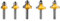 Bestgle 6 Piezas Brocas de Fresado con Vástago de 8 mm,Fresa de Radio Cóncavo con Rodamiento,Fresa para el Trabajo de la Madera