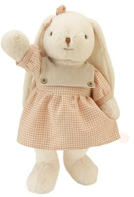 AQCQDQ Graues Kaninchen Kuscheltier, Plüsch Kaninchen Puppe, Osterhase Plüsch Plüschtier Kaninchen Niedliches Kaninchen, Kinder (25 cm,Grey)