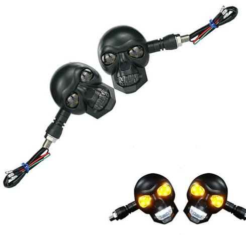 Mini Blinker,Blinker Moto,Universal Blinker,Tagfahrlicht Microblinker,Roller Lauflicht Sequentiell,Wasserdicht Blinker,Lauflichtblinke,Blinker für fließendes Wasser,für Motorräder und Roller,2 Stück
