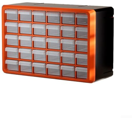 Schubladenschrank für ordentliche Aufbewahrung von Werkzeugen und Ausrüstung zu Hause (orange)