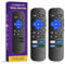 Universal Remote for Roku TV (2-Pack) - Replacement for TCL/Hisense/Sharp/Onn/Insignia Roku TVs, with Shortcut Buttons for Netflix/Prime Video/Hulu/VUDU
