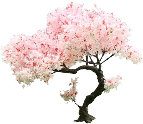 Árbol De Flor De Cerezo Simulado De 20 Cm, Árbol De Alambre De Flor De Cerezo Artificial, Modelo De Árbol De Paisaje En Miniatura, Decoración para Bricolaje, Jardín, Hogar, Hotel, Boda