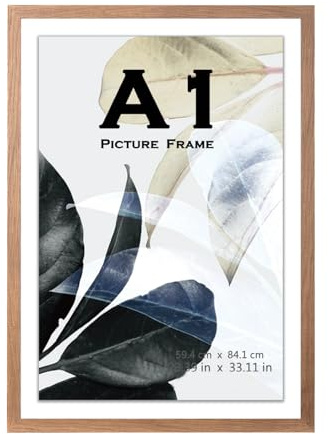 Scholar Tree Brown A1 (59.4x84.1cm) Wooden Picture Frames, Wall Mountable