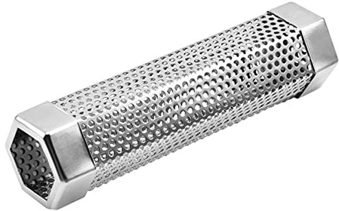 Toyvian Edelstahl Rauchrohr Großes Rauchrohr Smoker Tragbare Röhren Barbecue Für Wiederverwendbare Grillrohre Grillwerkzeuge Praktisches Rauchrohr Kompaktes Rauchrohr Silber