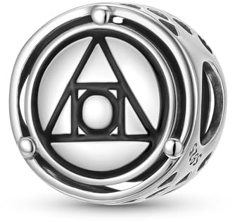 ZUOHUI Breloque symbole de la pierre philosophale – Perle en argent sterling 925 for bracelets, colliers et porte-clés, cadeau for femmes (mères, sœurs, filles)