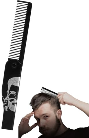 Klappbarer Bartkamm Aus Edelstahl Klappbar