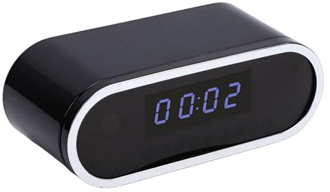 Denash 4K WiFi Camera Clock, Indoor Wireless Security Camera with LED Time Display and Motion Detection, for Home Office Bedroom Surveillance