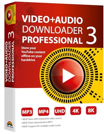 Video and Audio Downloader PRO 3 software for YouTube – download your favorite YouTube videos as MP4 video or MP3 audio – compatible with Win 11, 10