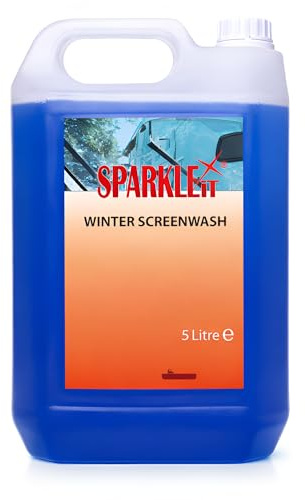 Sparkleit Winter Concentrated Screenwash 5L - Anti-Freeze Windscreen Washer Fluid, Removes Road Grime, Salt & Dirt, Suitable for Cars, Vans & Commercial Vehicles