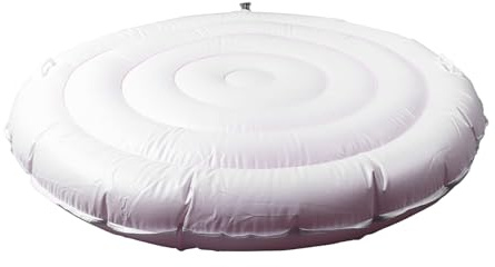 Haofy Couverture de Spa Gonflable Ronde de 4,5 Pieds, compatibilité Universelle avec Conception à Gonflage Rapide pour Spas Gonflables Extérieurs, économe en énergie, Faible Entretien