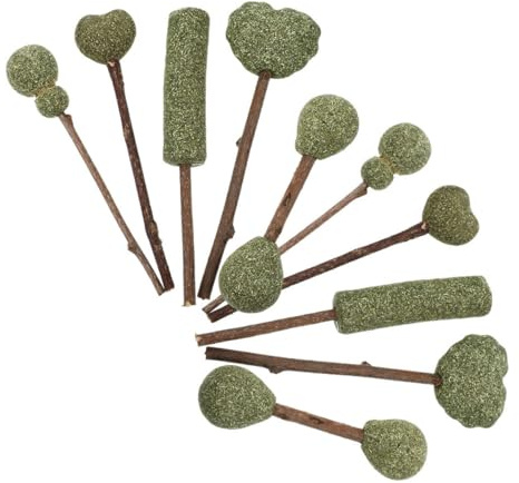 Beavorty 10pcs Edible Catnip Licker Sticks for Cats Indoor Use Natural Catnip Treats and Fun Snacks to Attract Kittens and Promote Dental Care