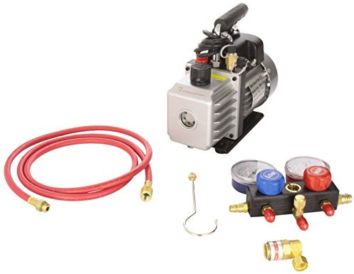 FJC KIT6 Vacuum Pump and R134a Manifold Gauge Set